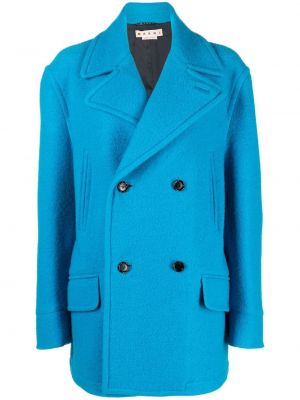 Krótki płaszcz Marni niebieski