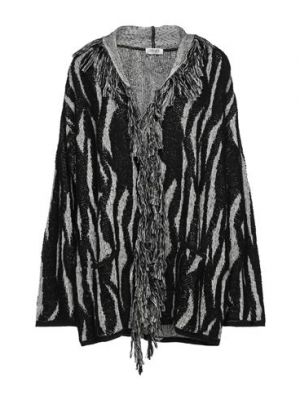Cardigan di lana in lana d'alpaca di cotone Liu Jo nero