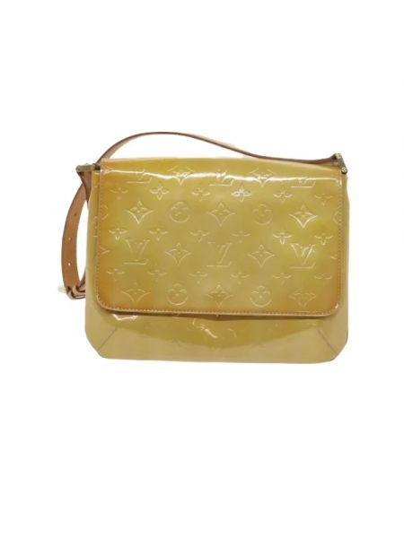 Bolso cruzado de cuero Louis Vuitton Vintage beige