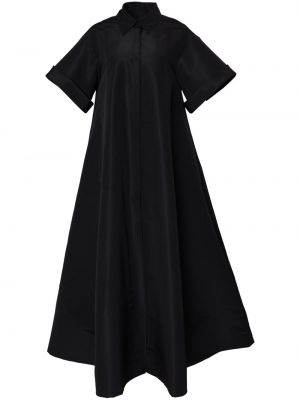 Hedvábné večerní šaty Carolina Herrera černé
