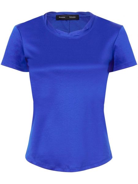 Βαμβακερή μπλούζα Proenza Schouler μπλε