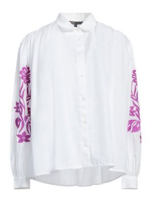 Camicia di cotone Maje bianco