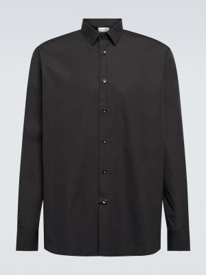 Bavlnená košeľa Saint Laurent čierna