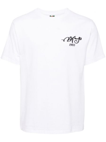 Broderet t-shirt A Bathing Ape® hvid