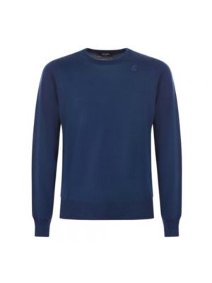 Merinowolle sweatshirt K-way blau