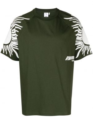T-shirt mit print Puma grün
