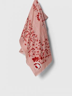 Jedwabna chusta Lanvin różowa