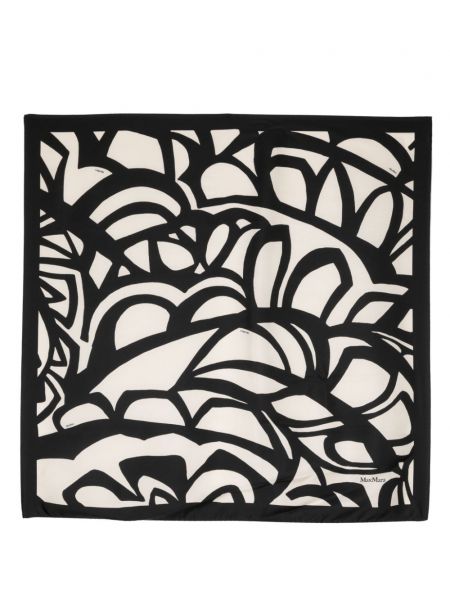 Fular de mătase cu imagine cu imprimeu abstract Max Mara