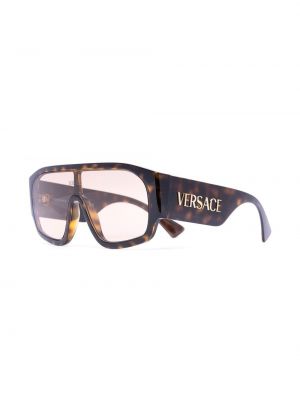 Lunettes de soleil oversize Versace Eyewear marron