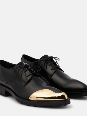Pantofi brogue din piele Jil Sander negru