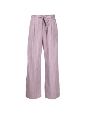 Fioletowe spodnie w paski Birkenstock