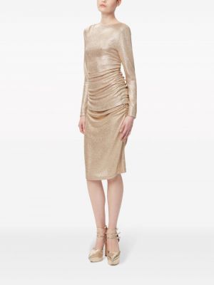 Drapované pouzdrová sukně Nina Ricci zlaté