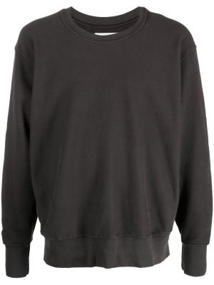 Sweatshirt mit rundhalsausschnitt aus baumwoll Les Tien schwarz