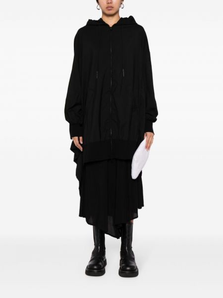 Bavlněný kabát Yohji Yamamoto černý