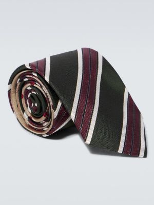 Dryžuotas šilkinis kaklaraištis Dries Van Noten
