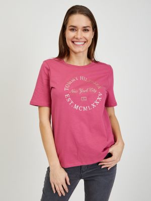 T-krekls Tommy Hilfiger rozā