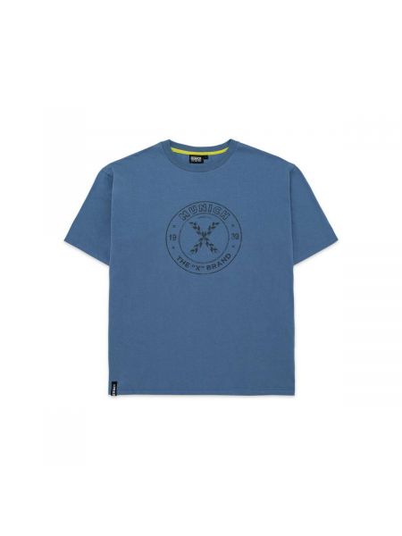Koszulka z krótkim rękawem retro Munich niebieska