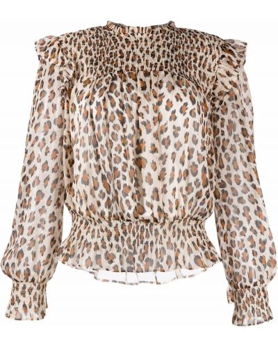 Blusa con estampado leopardo Twinset