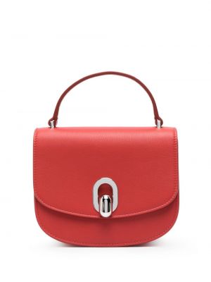 Δερμάτινη τσάντα shopper Savette κόκκινο