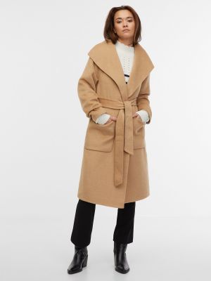 Płaszcz zimowy wełniany Orsay beżowy