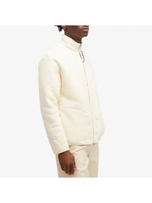 Флисовая двусторонняя куртка Jil Sander белая