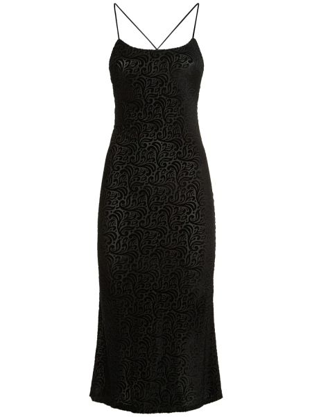 Jersey midi ruha Musier Paris - fekete