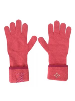 Rękawiczki z kaszmiru Louis Vuitton Vintage czerwone