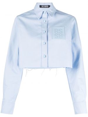 Памучна риза Raf Simons синьо