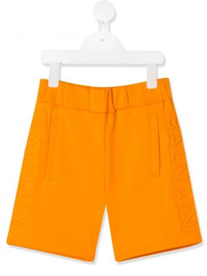 Shorts for jenter Balmain Kids oransje