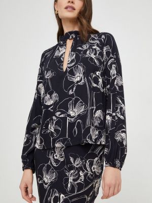 Блуза с принт Answear Lab черно