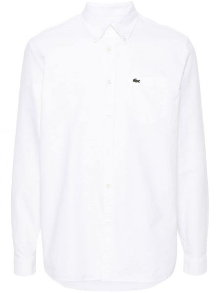 Pamučna košulja Lacoste bijela