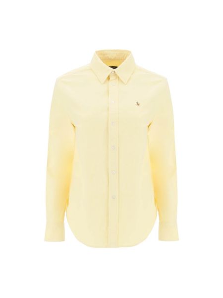Koszula bawełniana relaxed fit Polo Ralph Lauren żółta