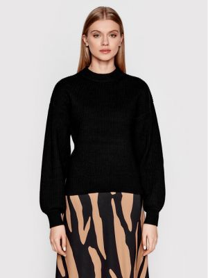 Gestuz Svetr Emblagz 10905922 Černá Regular Fit