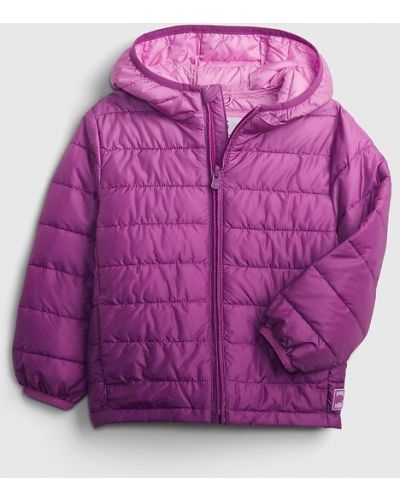 Утепленная куртка Gap, фиолетовая