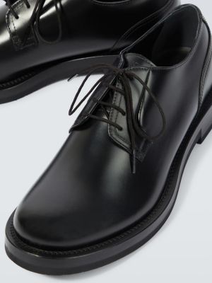 Bőr derby cipő Valentino Garavani fekete