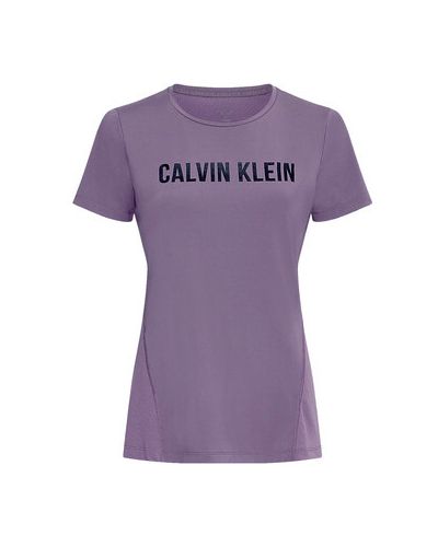 T-shirt Calvin Klein Jeans, fioletowy