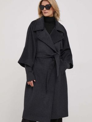 Oversized vlněný kabát Tiffi šedý