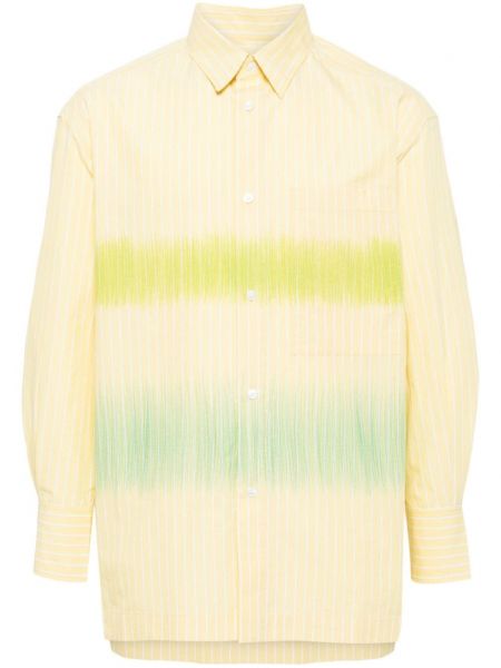 Dryžuota medvilninė marškiniai Croquis geltona