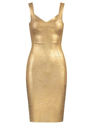 Mini suknele Kraimod auksinė