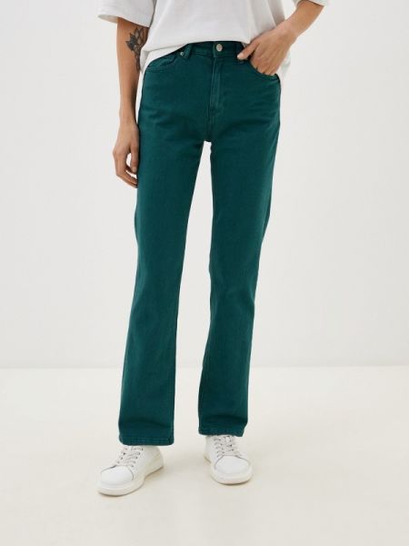 Прямые джинсы Springfield зеленые