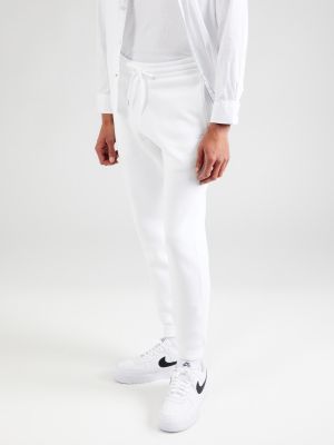 Teplákové nohavice Hollister biela