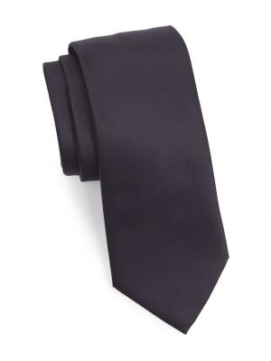 Шелковый атласный галстук Emporio Armani