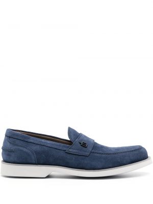 Pantofi loafer din piele de căprioară Baldinini albastru