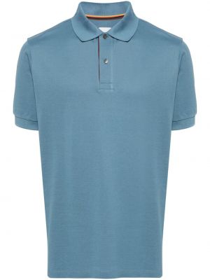Svītrainas kokvilnas polo krekls Paul Smith zils