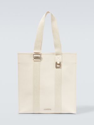 Τσάντα shopper Jacquemus λευκό