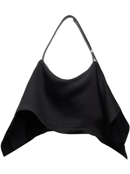 Черная объемная квадратная сумка Issey Miyake