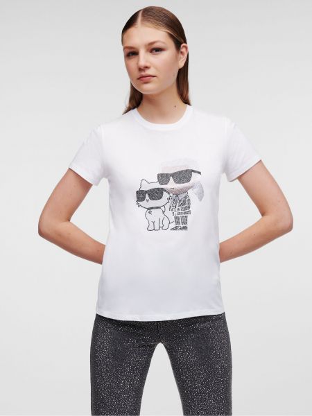 T-krekls Karl Lagerfeld balts