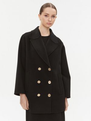 Priliehavý kabát Luisa Spagnoli čierna