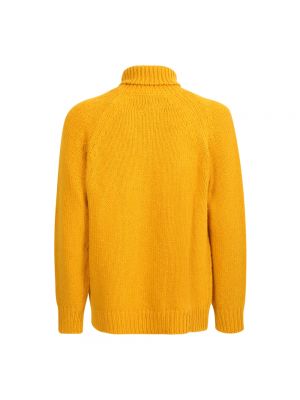 Jersey cuello alto de lana Pt Torino amarillo