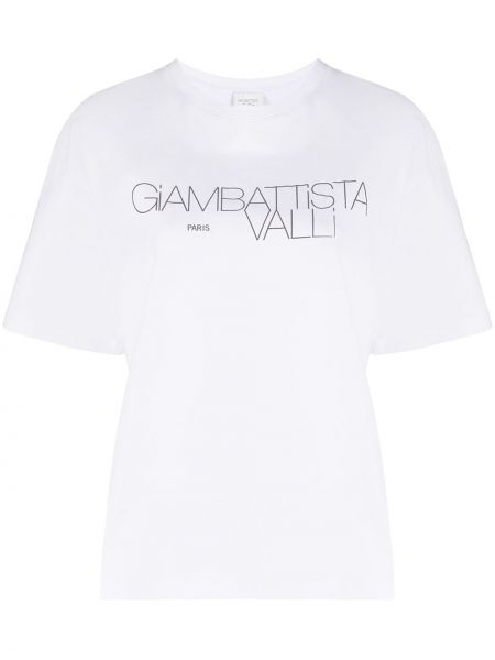 Camiseta con estampado Giambattista Valli blanco